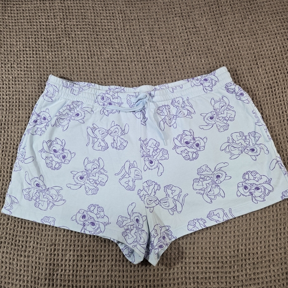 Disney White and Purple Character Sleep Shorts - Picture 6 of 7